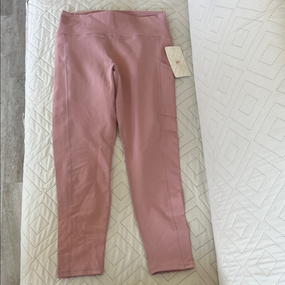 Fabletics Dusty Rose High-Waist Leggings with Side Pocket